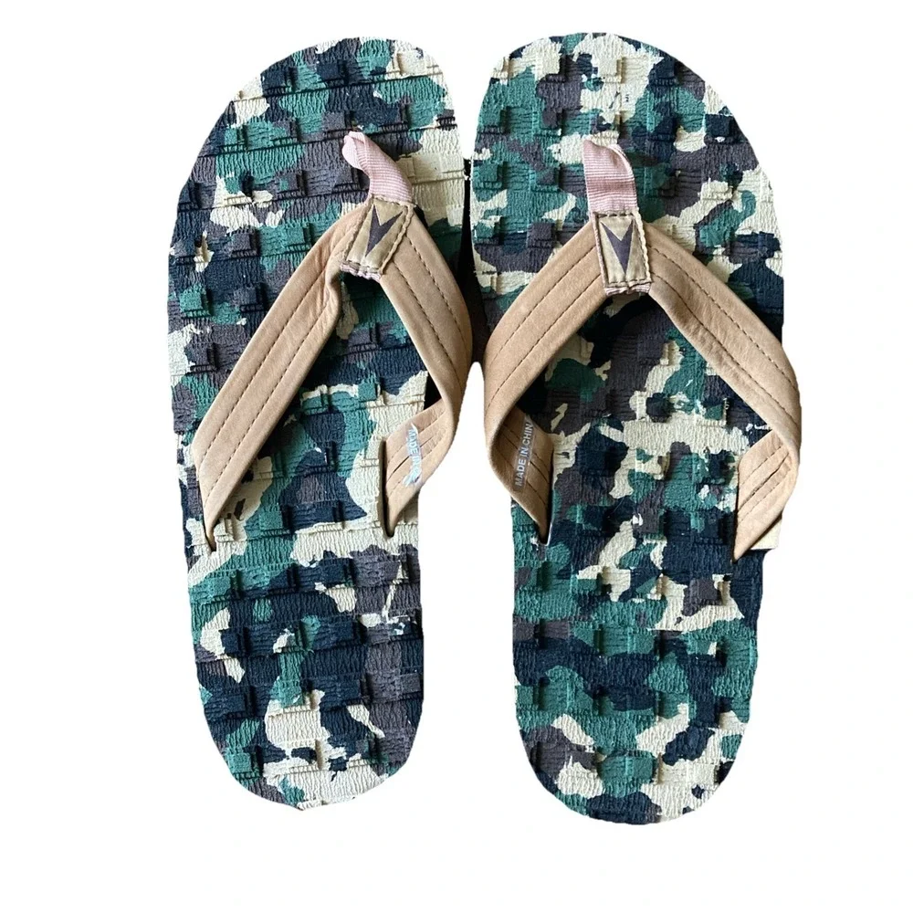 ASTRODECK SANDALS CAMO L 8-9 eva leather Mens Sz XXL New 11.5 12